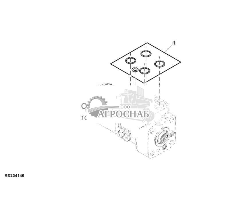 Комплект уплотнений, клапан рулевого управления 